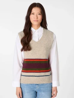 Moismont Damen-Pullunder gestreift Best