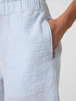 Knowledge Cotton Apparel Damen-Pyjamashorts Seersucker