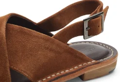 Astorflex Damen-Rauledersandale Cognac Online