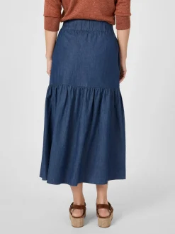 CARE BY ME Damenrock Baumwolle Denimblau Hot