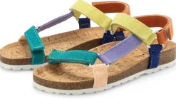 Grand Step Shoes Damensandale Baumwolle Multicolor Discount