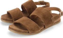 Ehm Damensandale Rauleder Cognac