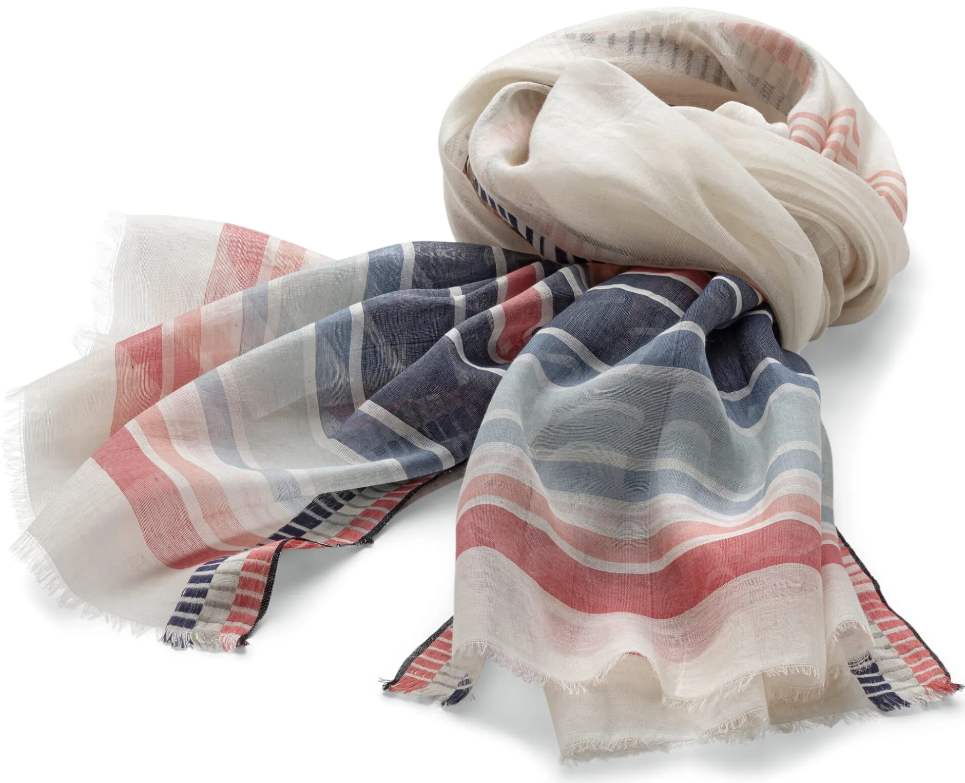 Blue Valley Damenschal Seide-Baumwolle, Multicolor Hot