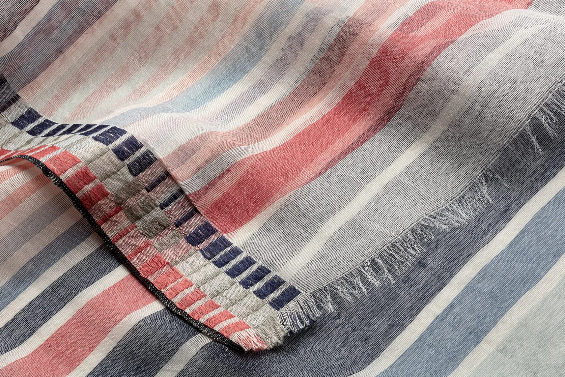 Blue Valley Damenschal Seide-Baumwolle, Multicolor Hot