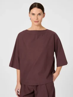 Christiane Strobel Damen-Schlupfbluse Weinrot Sale