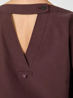 Christiane Strobel Damen-Schlupfbluse Weinrot Sale