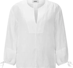 Ecoalf Damen-Schlupfbluse Leinen Weiß Sale