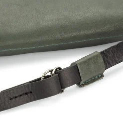 Harold’s Lederwaren Damen-Schultertasche Clutch, Grün Clearance