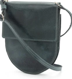Harold’s Lederwaren Damen-Schultertasche klein, petrol