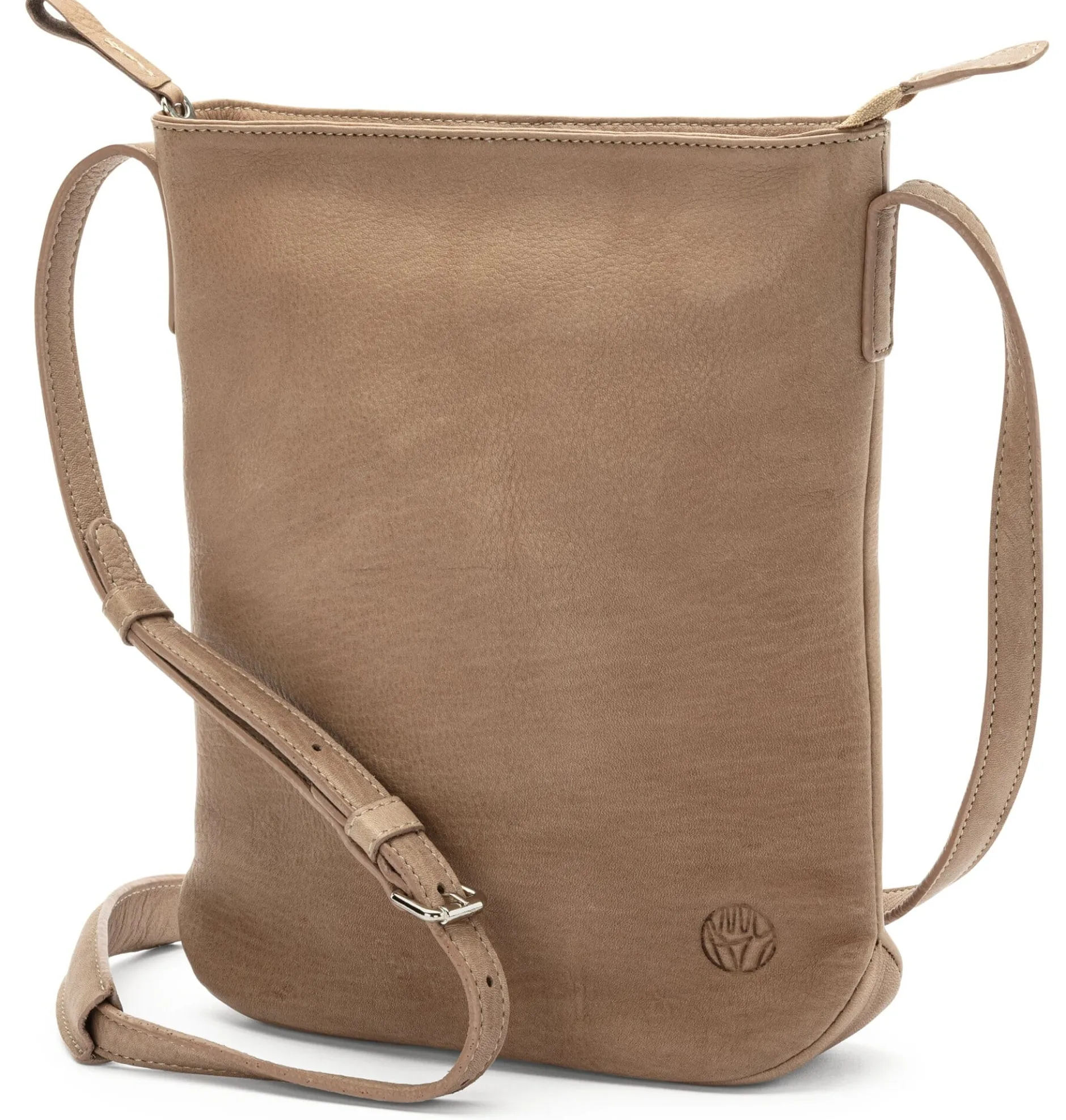 Harold’s Lederwaren Damen-Schultertasche Rindleder Taupe Sale