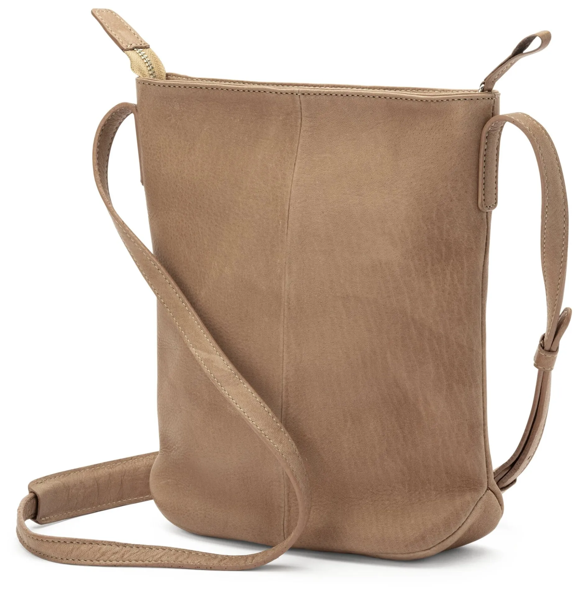 Harold’s Lederwaren Damen-Schultertasche Rindleder Taupe Sale
