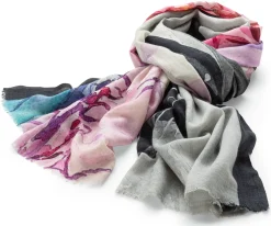 Blue Valley Damen-Schultertuch gemustert, Multicolor Clearance