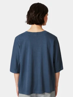 Oska Damenshirt Halbarm Blau