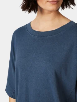 Oska Damenshirt Halbarm Blau