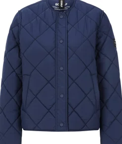 Ecoalf Damen-Steppjacke Dunkelblau Discount