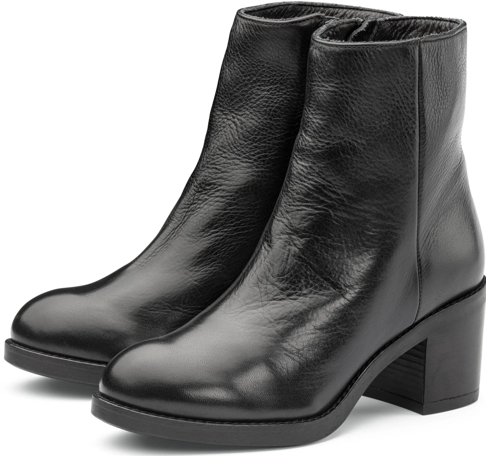Werner Schuhe Damenstiefelette Rindleder Schwarz Best