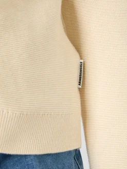 Armedangels Damen-Strickcardigan Baumwolle Creme Clearance
