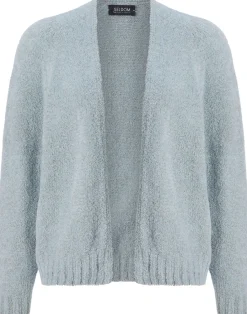 Seldom Damen-Strickjacke Hellblau Hot