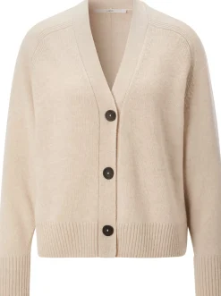 LANIUS Damen-Strickjacke Creme Best