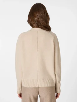 LANIUS Damen-Strickjacke Creme Best