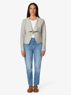 Stapf Damen-Strickjacke Naturweiß