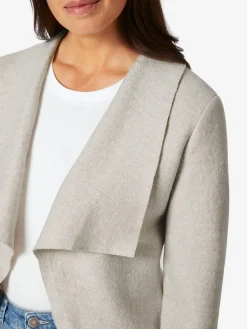 Stapf Damen-Strickjacke Naturweiß