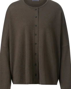 Oska Damenstrickjacke geknöpft Braun Best