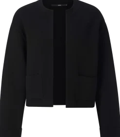 LANIUS Damen-Strickjacke Punto Milano Schwarz Best