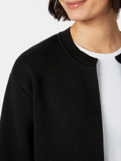 LANIUS Damen-Strickjacke Punto Milano Schwarz Best