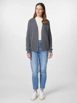 Seldom Damen-Strickjacke Rippe Anthrazit New