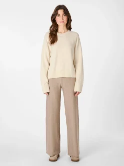 LANIUS Damen-Strickpullover Naturweiß Sale