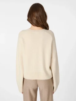 LANIUS Damen-Strickpullover Naturweiß Sale