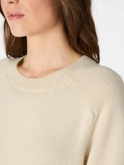 LANIUS Damen-Strickpullover Naturweiß Sale
