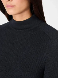 LANIUS Damen-Strickpullover Baumwolle Navy