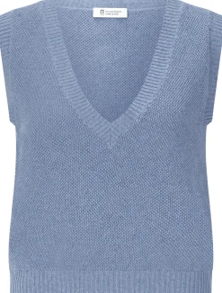 Rifò Damen-Strickpullunder Hellblau Best