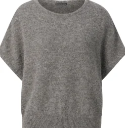 Les Racines du Ciel Damen-Strickpullunder Grau New
