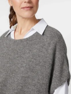 Les Racines du Ciel Damen-Strickpullunder Grau New