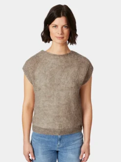 Alma ＆ Lovis Damen-Strickpullunder Beige New