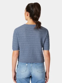 Rifò Damen-Strickshirt Hellblau
