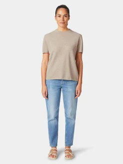 Rifò Damen-Strickshirt Natur Discount