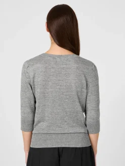 Seldom Damen-Strickshirt Dreiviertelarm