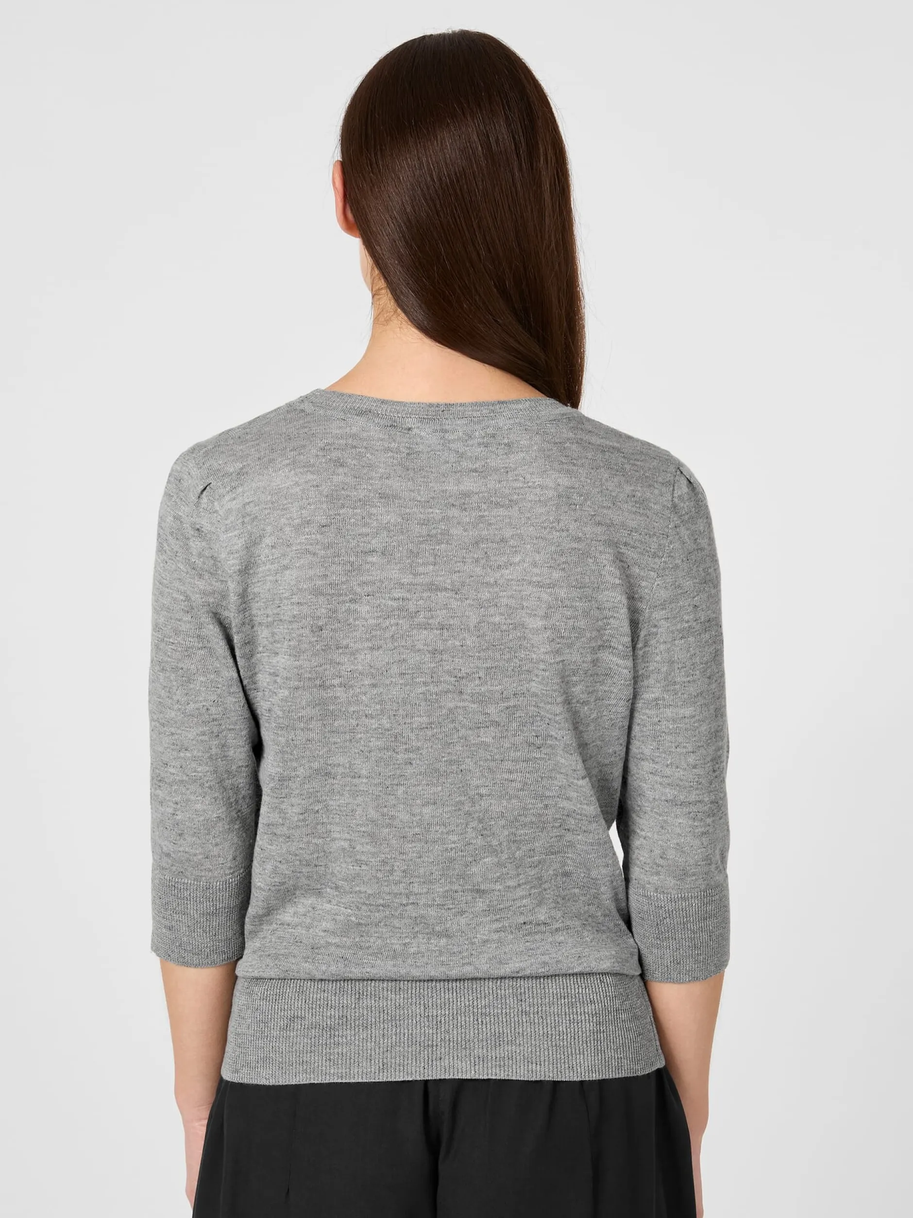 Seldom Damen-Strickshirt Dreiviertelarm