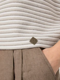 Stapf Damen-Strickshirt gestreift New