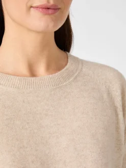 CARE BY ME Damen-Strickshirt Kaschmir Natur Sale