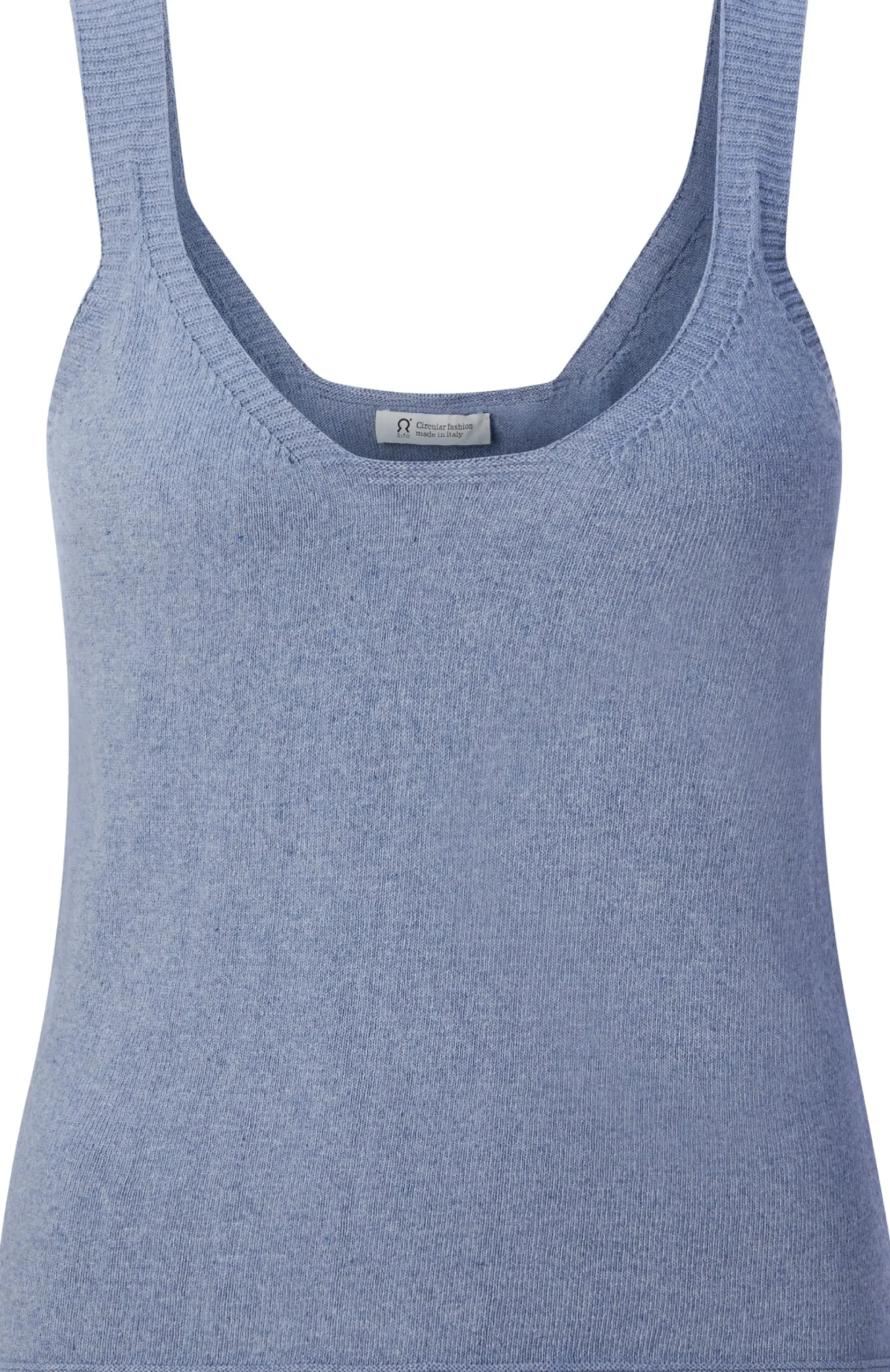 Rifò Damen-Stricktop Hellblau New