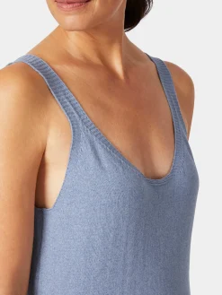 Rifò Damen-Stricktop Hellblau New