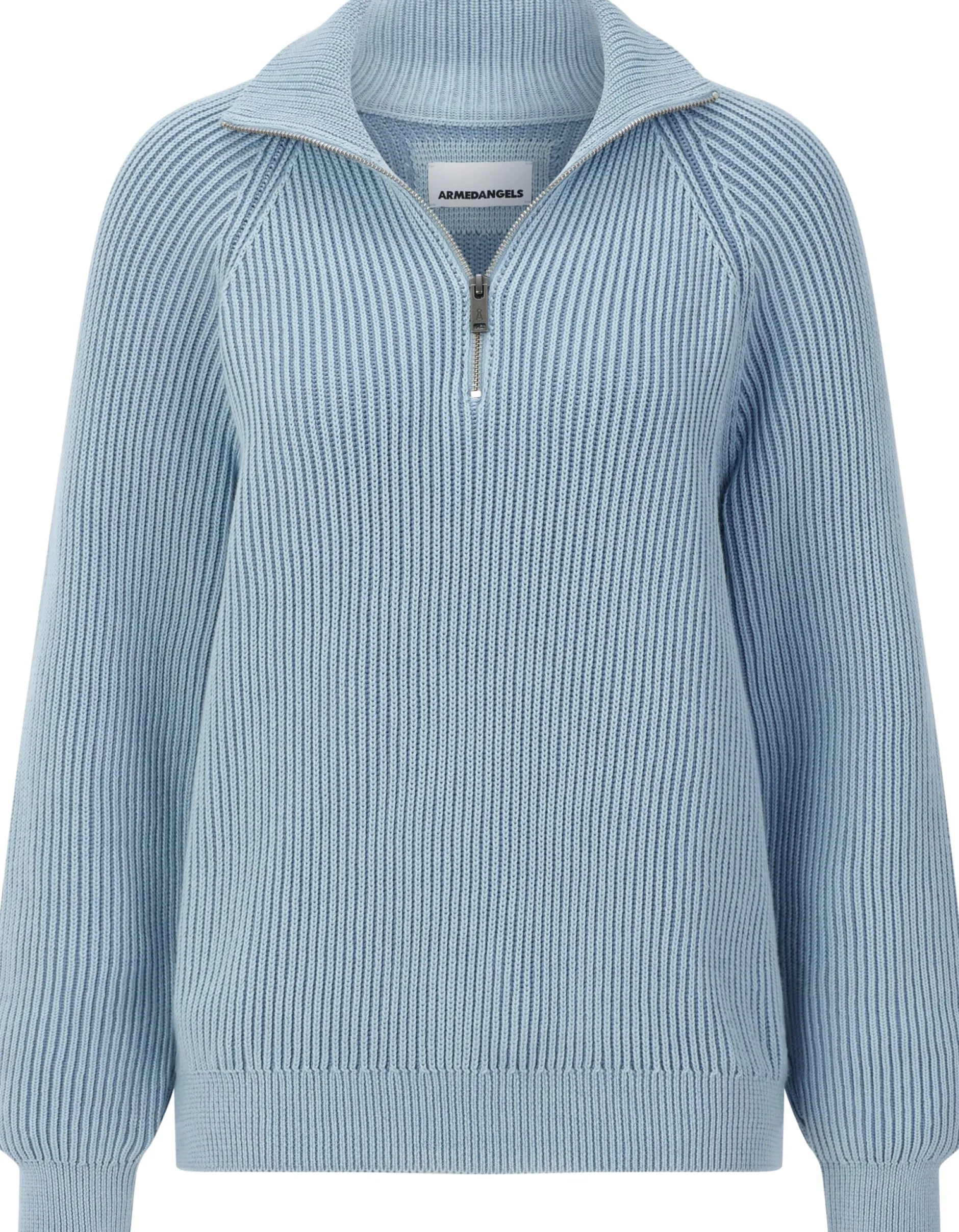 Armedangels Damen-Stricktroyer Hellblau New