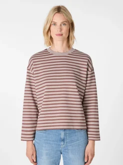 Armedangels Damen-Sweatshirt gestreift