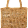 CARE BY ME Damen-Tote Bag Raffia, natur Hot