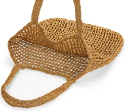 CARE BY ME Damen-Tote Bag Raffia, natur Hot